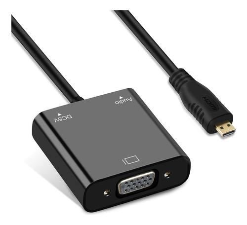 Avedio Links Adaptador Micro Hdmi A Vga, Convertidor De Vide