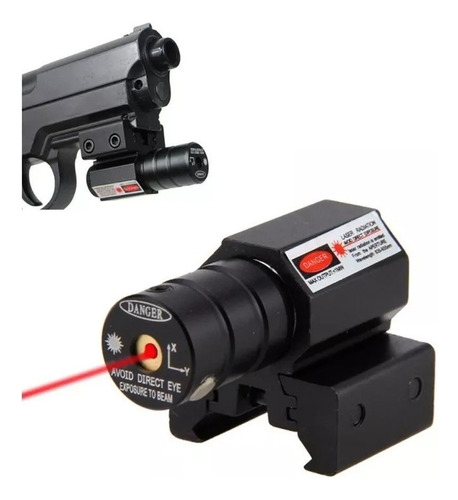 Mira Tactica Laser Red Dot Para Pistola Rifle Aire Gotcha