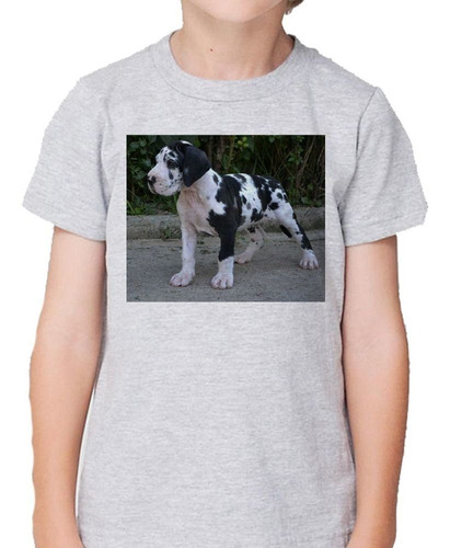 Remera De Niño Perro Gran Danes Cachorro