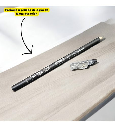 1 Pack D/12 Lapiz Delineador Negro Waterproff, C/sacapuntas.