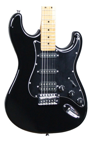 Guitarra Stratocaster Tagima Tg-540bk Preta Material do diapasão Maple Orientação da mão Destro