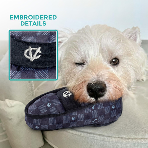 Peluche Para Perro Zapato Chirriante Negro Azul Chewy Vuiton
