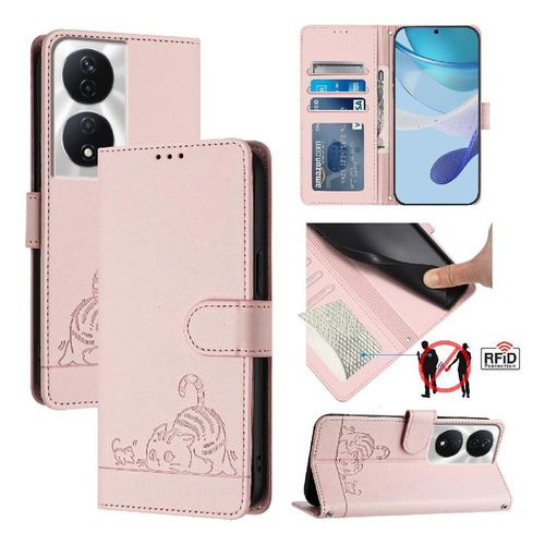 Funda For Honor X7b 5g/4g Cartera Con Tapa Y Ranura Para