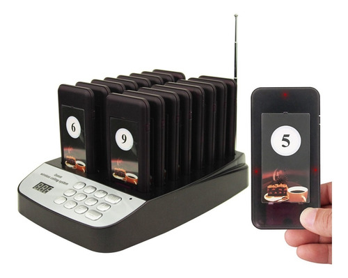 Pagers 16 Localizadores Beepers Para Restaurantes Kit Crazy 