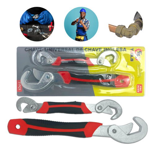 Chave Inglesa Cromada Ajustável Tools Universal Profissional
