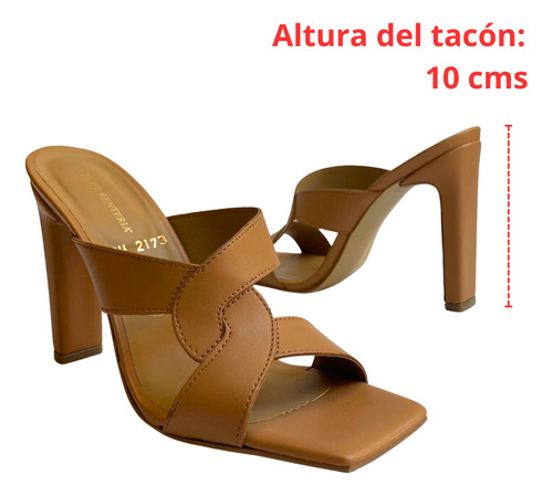 Imagen 4 de 7 de Zapatilla Mujer Felipe Rentería Tacón 10 Sandalia Moño