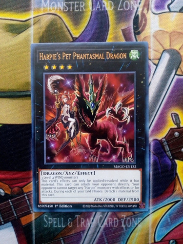 Harpie's Pet Phantasmal Dragon Yugi-oh! Original Konami