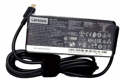 Cargador Lenovo Yoga Thinkpad Chromebook Usb-c 20v Garantia