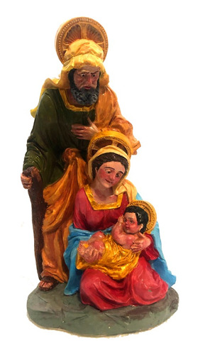Pesebre Navidad Nacimiento 28cm De Yeso - Pintado A Mano