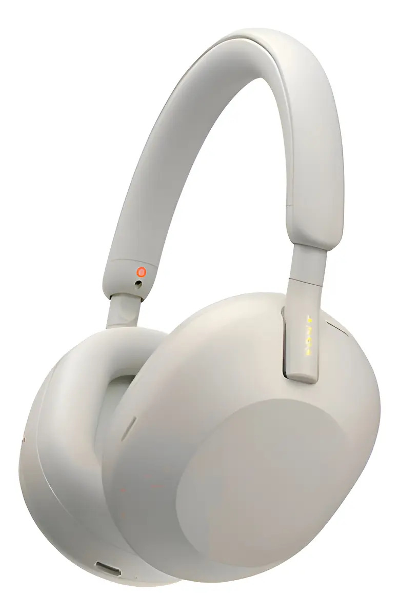 Fones de ouvido sem fio Sony WH-1000xM5 brancos