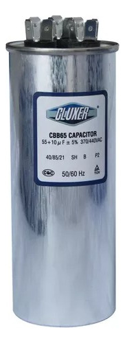 Capacitor Doble 55+10 Mf Para Mini Split Todas Las  Marcas