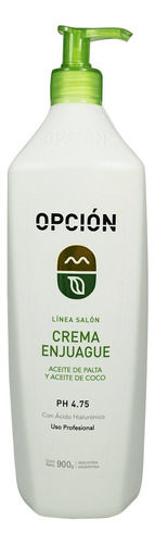 Opción Crema Enjuague Con Aceite De Palta Y Coco X 900ml.