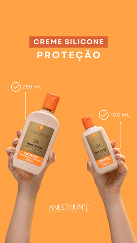 Aneethun Shampoo + Máscara 1 L + Creme De Silicone Proteção
