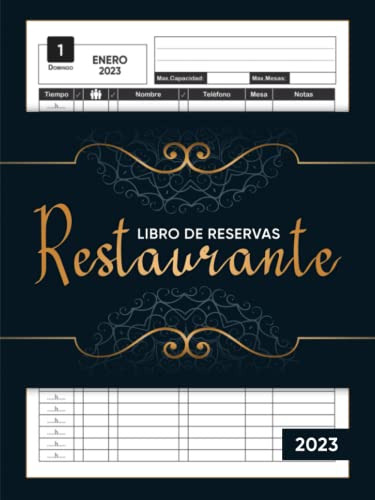 Libro De Reservas Restaurante: A4 Agenda 365 Dias Para La Re