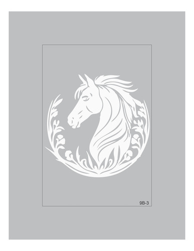 Calcos Con Relieve Para Autos, Lunetas Serie Caballos