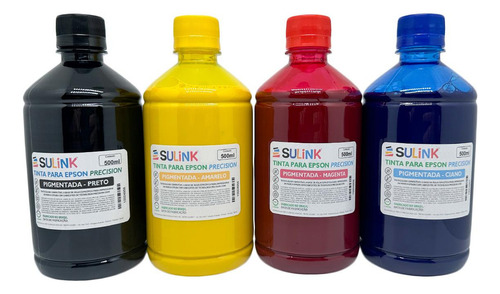 Kit 2 Litros Tinta Para Epson Precision Pigmentada 4x500ml