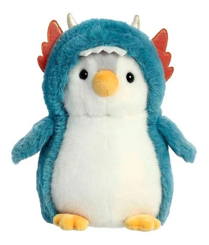 Pingüino Peluche Disfrazado De Dragón Kawaii Aurora Original