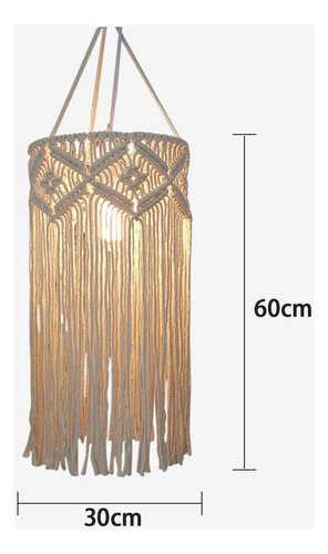 Macrame Lamp Shade Pendant Light Shade Solo Para Estilo B