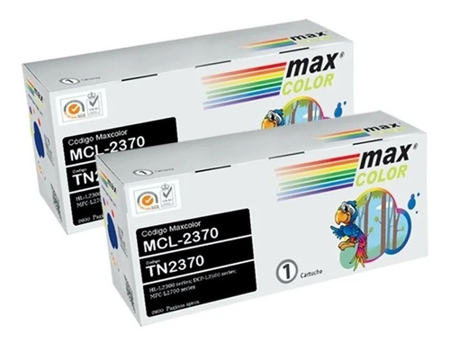 Pack 2 Toner Alternativo Compatible Tn-2370 Tn-2340 Tn-660