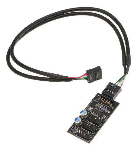 Placa Base Usb 2.0 De 9 Pines, Conector De Concentrador De
