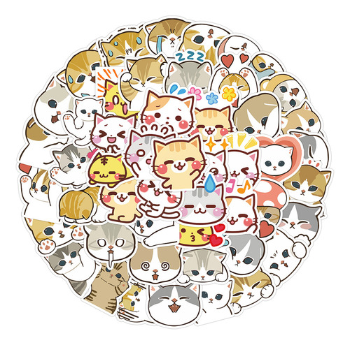 - Pegatina De Dibujos Animados De Gato Kawaii For Niños Calc