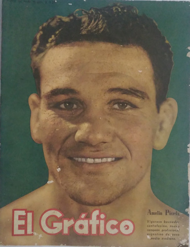 El Grafico 1286 Amelio Piceda Boxeador, Velez En 1944