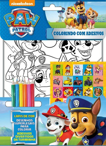 Patrulha Canina Colorindo Com Adesivos, De Viacom Networks Brasil Ltda. On Line Editora, Capa Mole, Edição 4 Em Português, 2024