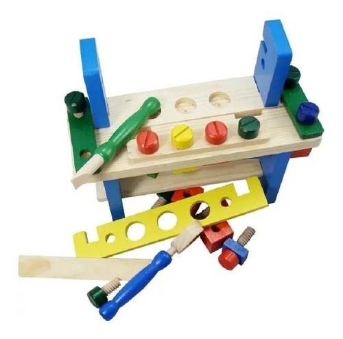 Imagen 4 de 7 de Caja De Herramientas De Madera Juguete Didactico Montessori