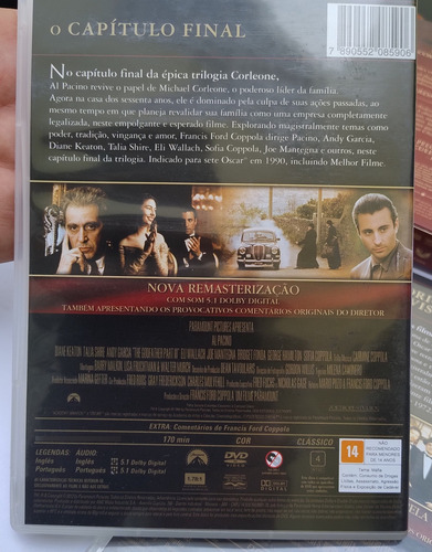 Película Dvd El Padrino Idioma Portugués (Usado)