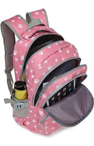 Mochila Con Diseño De Huellas Dactilares De Gatos Y Perro