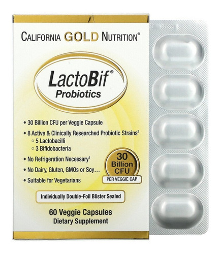 Probiotico 60 Cps Lactobif - Unida - Unidad a $3966
