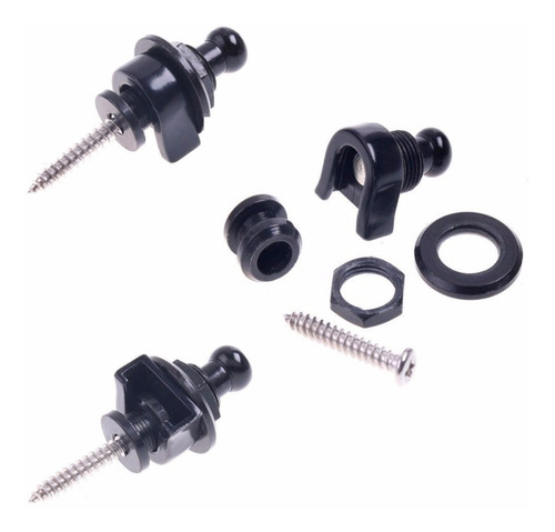 Imagem 3 de 4 de Strap Lock Trava Correia Guitarra Violão Baixo 3 Cores