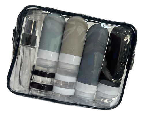 Dispensador De Botellas De Viaje, Contenedores De Negro