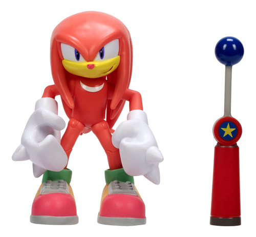Sonic The Hedgehog Figura De Accin De 4 Pulgadas, Nudillos M
