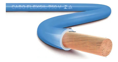 Cabo Flexivel 001.50mm 750v Azul 20 Mts Sil