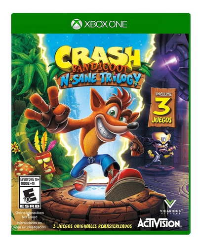 Imagen 1 de 4 de Crash Bandicoot: N. Sane Trilogy Standard Edition Activision Xbox One  Físico