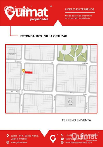 Imagen 3 de 12 de Estomba Y Charlone - Lideres En Terrenos - Guimat Propiedades