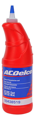 Aceite Trasmision Manual Acdelco.946ml Sae 80w90 Gl5