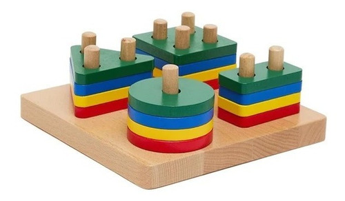 Juego Tablero Clasificación Geométrica Para Bebes Plan Toys