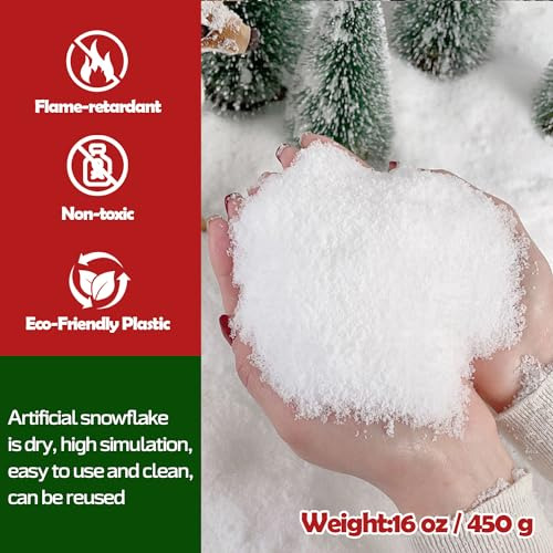 Nieve Falsa De Navidad, Copos De Nieve Artificiales Sec...