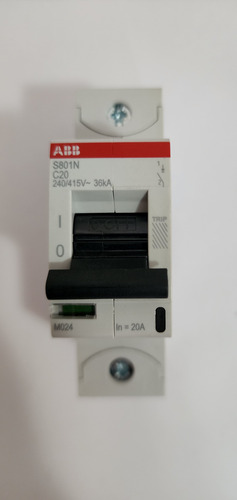 Interruptor Automatico 1p 20a Cur C 36ka Abb 2ccs891001r0204