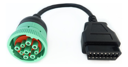 Tipo Verde 2 J1939 Macho A 16pin Obd2 Cable Hembra 16pin A 9