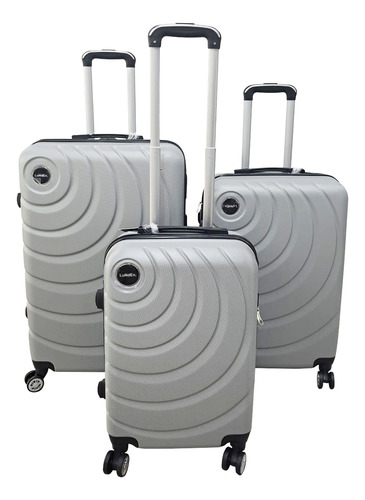 Set X3 Valijas De Viaje Rígidas Con Ruedas Manijas