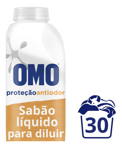 Refil Sabão Líquido Concentrado Proteção Anti Odor 500ml Omo