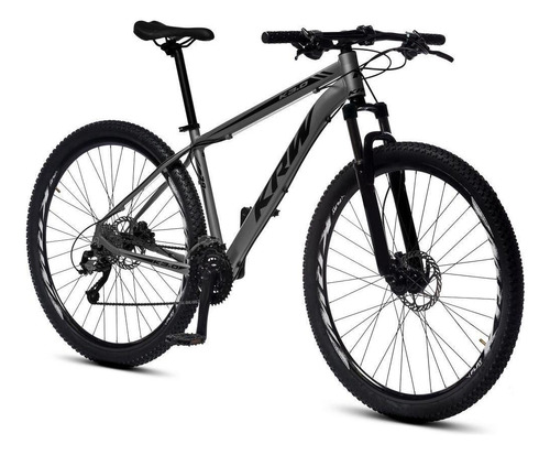 Bicicleta Aro 29 Krw Alumínio 24 Vel Freio Hidráulico S37 Cor Grafite/preto Fosco