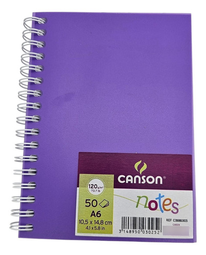 Canson Notes A6 (10,5 X 14,8cm) 120grs 50hjs