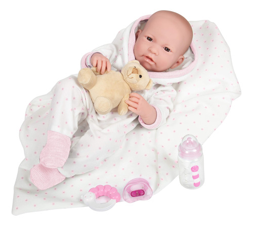 Jc Toys La Newborn - Muñeca De Bebé De 17 Pulgadas De Vin.