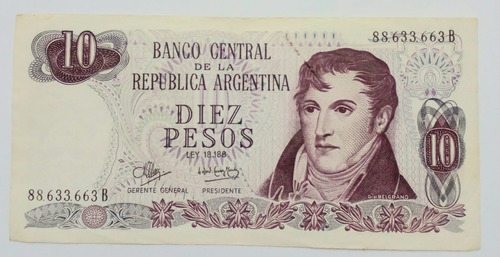 Argentina Billetes Pesos Ley 18188