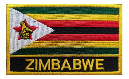 Uijokdef 1 Parche De Bandera De Zimbabwe Para Planchar O Cos