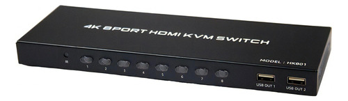 Switch Kvm Multiplicador 8 Portas Hdmi Compacto 4k Sem Fonte